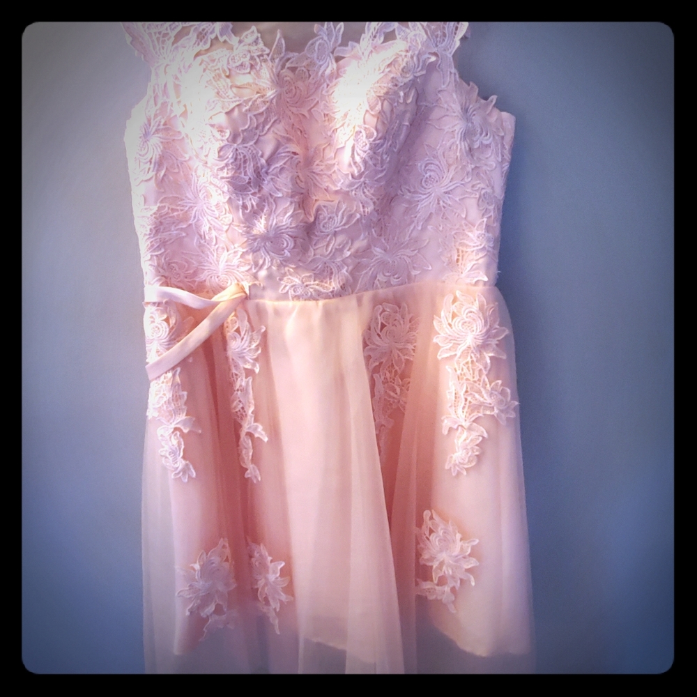 Handmade Floral Applique Dress